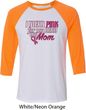 Breast Cancer Awareness Pink for My Hero Mens Raglan Shirt