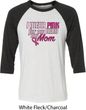 Breast Cancer Awareness Pink for My Hero Mens Raglan Shirt