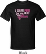 Breast Cancer Awareness Pink for My Hero Mens Tall Shirt