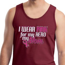 Breast Cancer Awareness Pink for My Hero Mens Tank Top Breast Cancer Awareness Pink for My Hero Mens Tank Top