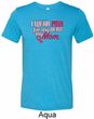 Breast Cancer Awareness Pink for My Hero Mens Tri Blend Crewneck Shirt