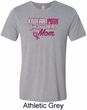 Breast Cancer Awareness Pink for My Hero Mens Tri Blend Crewneck Shirt