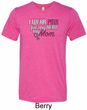Breast Cancer Awareness Pink for My Hero Mens Tri Blend Crewneck Shirt