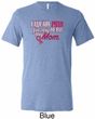 Breast Cancer Awareness Pink for My Hero Mens Tri Blend Crewneck Shirt