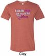 Breast Cancer Awareness Pink for My Hero Mens Tri Blend Crewneck Shirt