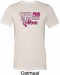 Breast Cancer Awareness Pink for My Hero Mens Tri Blend Crewneck Shirt