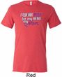 Breast Cancer Awareness Pink for My Hero Mens Tri Blend Crewneck Shirt