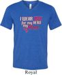Breast Cancer Awareness Pink for My Hero Mens Tri Blend V-neck Shirt