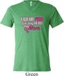 Breast Cancer Awareness Pink for My Hero Mens Tri Blend V-neck Shirt