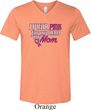 Breast Cancer Awareness Pink for My Hero Mens Tri Blend V-neck Shirt