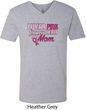 Breast Cancer Awareness Pink for My Hero Mens V-Neck Shirt