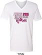 Breast Cancer Awareness Pink for My Hero Mens V-Neck Shirt