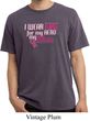 Breast Cancer Awareness Pink for My Hero Pigment Dyed Shirt