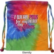 Breast Cancer Awareness Pink for My Hero Tie Dye Bag