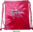 Breast Cancer Awareness Pink for My Hero Tie Dye Bag