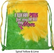 Breast Cancer Awareness Pink for My Hero Tie Dye Bag