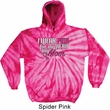 Breast Cancer Awareness Pink for My Hero Tie Dye Hoodie