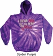 Breast Cancer Awareness Pink for My Hero Tie Dye Hoodie