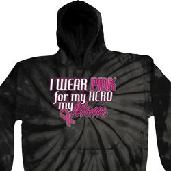 Breast Cancer Awareness Pink for My Hero Tie Dye Hoodie Breast Cancer Awareness Pink for My Hero Tie Dye Hoodie
