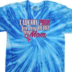 Breast Cancer Awareness Pink for My Hero Twist Tie Dye Shirt Breast Cancer Awareness Pink for My Hero Twist Tie Dye Shirt