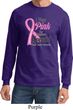 Breast Cancer Awareness Pink For Someone Special Long Sleeve Shirt