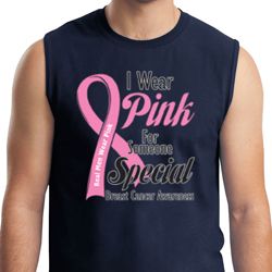 Breast Cancer Awareness Pink For Someone Special Mens Muscle Shirt