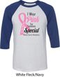 Breast Cancer Awareness Pink For Someone Special Mens Raglan Shirt