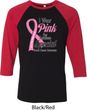 Breast Cancer Awareness Pink For Someone Special Mens Raglan Shirt