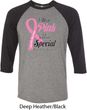 Breast Cancer Awareness Pink For Someone Special Mens Raglan Shirt