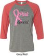 Breast Cancer Awareness Pink For Someone Special Mens Raglan Shirt