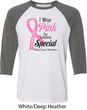Breast Cancer Awareness Pink For Someone Special Mens Raglan Shirt