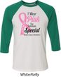 Breast Cancer Awareness Pink For Someone Special Mens Raglan Shirt