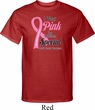 Breast Cancer Awareness Pink For Someone Special Mens Tall Shirt