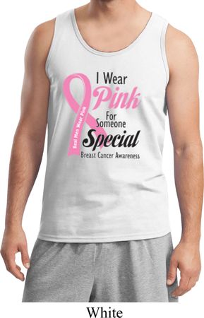 Breast Cancer Awareness Pink For Someone Special Mens Tank Top