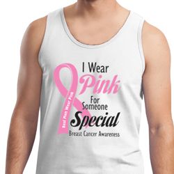 Breast Cancer Awareness Pink For Someone Special Mens Tank Top
