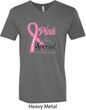Breast Cancer Awareness Pink For Someone Special Mens V-Neck Shirt