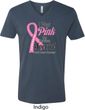 Breast Cancer Awareness Pink For Someone Special Mens V-Neck Shirt