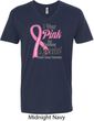 Breast Cancer Awareness Pink For Someone Special Mens V-Neck Shirt