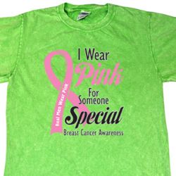 Breast Cancer Awareness Pink For Someone Special Mineral Tie Dye Shirt