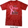 Breast Cancer Awareness Pink For Someone Special Spider Tie Dye Shirt