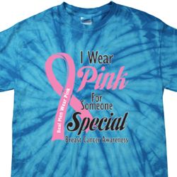 Breast Cancer Awareness Pink For Someone Special Spider Tie Dye Shirt