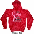 Breast Cancer Awareness Pink For Someone Special Tie Dye Hoodie