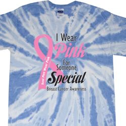 Breast Cancer Awareness Pink For Someone Special Twist Tie Dye Shirt