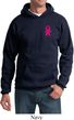 Breast Cancer Awareness Pink Ribbon Pin Pocket Print Hoodie