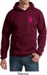 Breast Cancer Awareness Pink Ribbon Pin Pocket Print Hoodie