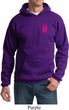 Breast Cancer Awareness Pink Ribbon Pin Pocket Print Hoodie