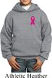 Breast Cancer Awareness Pink Ribbon Pin Pocket Print Kids Hoody