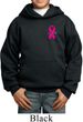Breast Cancer Awareness Pink Ribbon Pin Pocket Print Kids Hoody