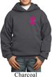 Breast Cancer Awareness Pink Ribbon Pin Pocket Print Kids Hoody