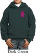 Breast Cancer Awareness Pink Ribbon Pin Pocket Print Kids Hoody